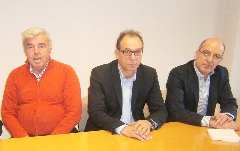 Από αριστερά διακρίνονται οι κ.κ. Νίκος Φακιρίδης, Στέργιος Κυριαζίδης και Αλέξανδρος Μάινας